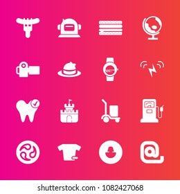 Premium set with fill vector icons. Such as mon, shirt, clothing, plastic, profile, delivery, japan, cheeseburger, fashion, dentist, sandwich, science, meat, health, business, clothes, message, dinner