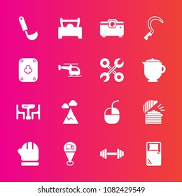 Premium Set With Fill Vector Icons. Such As Play, Vehicle, Ladle, Winter, Car, Internet, Garden, Mountain, Chef, Agriculture, Home, Family, Soup, Gardening, Blue, Sky, Gym, Dinner, Landscape, Cooking