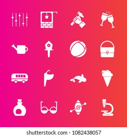 Premium set with fill vector icons. Such as oil, seafood, foreman, dessert, mediterranean, equality, bucket, well, sink, cream, travel, builder, construction, transportation, sea, ship, biology, boat