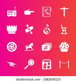 Premium set with fill vector icons. Such as dessert, cute, japan, gun, war, weapon, media, kayaking, meal, luxury, horse, hammer, kitchen, queen, technology, crown, dinner, japanese, pot, food, dish