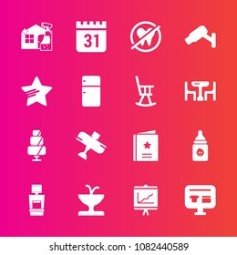 Premium set with fill vector icons. Such as plastic, ecommerce, doughnut, cake, sign, machine, art, healthy, sweet, travel, aircraft, scan, food, dentist, time, xray, dental, cart, report, milk, white