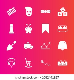 Premium set with fill vector icons. Such as tool, shape, brush, hipster, business, toy, stats, abc, sign, science, modern, office, chair, summer, equipment, chart, joy, retro, fashion, bow, sky, child