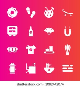 Premium set with fill vector icons. Such as sweet, clothes, slipper, department, meal, baby, mask, kid, safety, fitness, business, drink, food, child, chinese, snorkel, desk, clothing, seat, air, cake