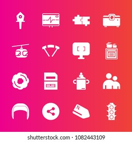 Premium set with fill vector icons. Such as price, spring, milk, nest, safety, data, lamp, heart, puzzle, discount, equipment, dessert, file, plastic, document, traffic, human, cake, work, light, food