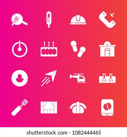 Premium set with fill vector icons. Such as profile, helmet, off, pan, power, white, button, chart, fly, paper, fish, footwear, human, mobile, sweet, salmon, japan, transport, sushi, construction, pie