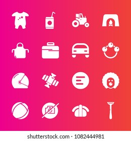 Premium set with fill vector icons. Such as planet, razor, technology, agricultural, cold, holiday, button, biker, glass, camera, station, motorcycle, farm, orbit, tractor, salmon, child, sushi, scary