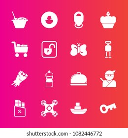 Premium set with fill vector icons. Such as lock, avatar, ninja, sea, cart, boat, beautiful, cleaner, ocean, unlock, map, floral, vessel, equipment, japan, restaurant, human, commerce, security, ship