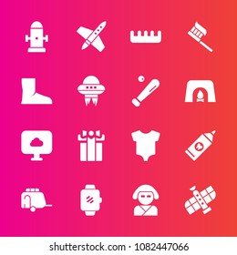 Premium set with fill vector icons. Such as technology, vehicle, watch, transport, space, box, care, asian, clothing, department, hair, beautiful, station, smart, comb, child, health, hygiene, geisha