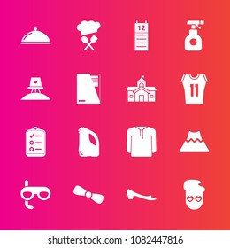 Premium set with fill vector icons. Such as mark, astronaut, footwear, can, file, space, mask, landscape, government, graphic, check, list, paper, document, retro, lava, restaurant, science, service