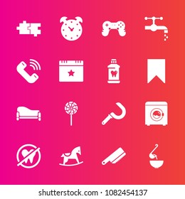 Premium set with fill vector icons. Such as toy, room, time, cutlery, dinner, white, healthy, sickle, game, sink, meal, farming, hour, horse, puzzle, sofa, agriculture, table, kitchen, watch, spoon