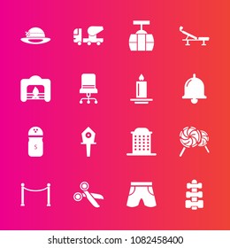 Premium set with fill vector icons. Such as architecture, cut, sweet, transportation, shorts, christmas, fence, fashion, cement, nest, mixer, armchair, seasoning, wear, sky, warm, pepper, train, car