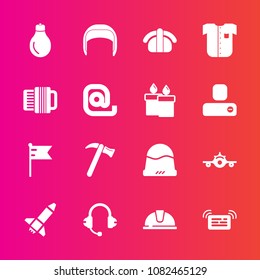 Premium set with fill vector icons. Such as power, belt, travel, departure, hat, plane, national, japan, flag, worker, work, light, launch, nation, white, message, spanner, sushi, sound, cap, america