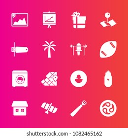 Premium set with fill vector icons. Such as avatar, concept, mon, business, technology, map, image, report, atlas, frame, photo, package, travel, japan, pin, world, flash, japanese, spoon, planet, box