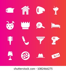 Premium set with fill vector icons. Such as air, drink, kamon, espresso, filter, beauty, care, interior, ladle, drill, table, guitar, service, glass, travel, cafe, industry, japan, coffee, kitchen