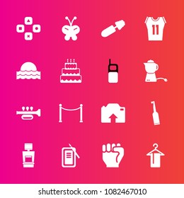 Premium set with fill vector icons. Such as technology, ink, toothbrush, xray, electric, insect, concept, shirt, fun, inkstone, upload, finger, computer, sound, basketball, white, hand, dental, brush