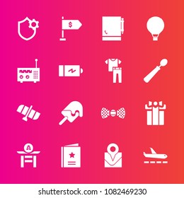 Premium set with fill vector icons. Such as station, culture, technology, japan, ice, page, parachuting, extreme, media, power, internet, taiko, travel, cream, gift, orbit, elegance, security, map