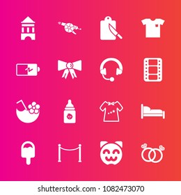 Premium set with fill vector icons. Such as kitchen, diamond, cutlery, furniture, child, gun, clothes, kid, juice, plastic, bed, milk, baby, cat, war, asian, fence, fashion, cute, home, military, new