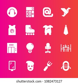 Premium set with fill vector icons. Such as creative, dinner, accounting, message, envelope, idea, energy, sport, finance, business, sign, banner, coffee, ship, modern, retro, art, elevator, spoon