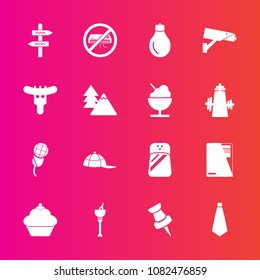 Premium set with fill vector icons. Such as seasoning, mic, karaoke, cap, power, cake, drink, sweet, pepper, safety, spice, security, file, alcohol, bucket, sound, hat, light, hotdog, energy, pin, way