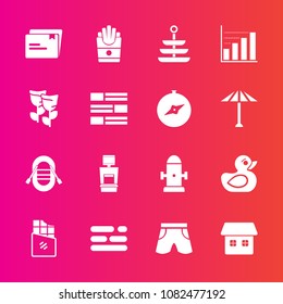 Premium set with fill vector icons. Such as wear, sweet, child, machine, spring, template, home, layout, white, fast, potato, business, dinner, safety, toy, play, french, paper, rubber, sign, shorts