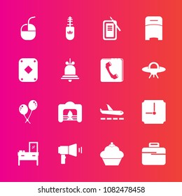 Premium set with fill vector icons. Such as suzuri, device, doughnut, plane, fireplace, travel, tool, cabinet, fire, ink, christmas, interior, brush, mascara, birthday, computer, makeup, time, japan