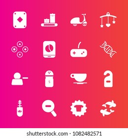 Premium set with fill vector icons. Such as cycle, web, cup, makeup, label, sport, baby, bike, account, seasoning, bicycle, clothes, toy, sea, ride, cafe, fashion, sign, food, travel, delete, luggage
