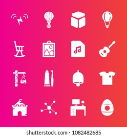 Premium set with fill vector icons. Such as ecology, sky, atom, alarm, work, hygiene, cube, building, bell, decoration, construction, fashion, technology, new, white, spring, toothpaste, chair, desk