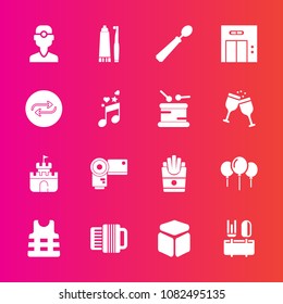 Premium set with fill vector icons. Such as background, dentist, decoration, french, spoon, office, camera, snack, plastic, white, toothbrush, elevator, square, sand, toothpaste, dentistry, potato