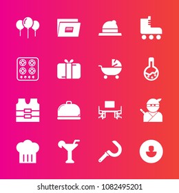 Premium set with fill vector icons. Such as martini, fun, safety, document, decoration, farming, office, table, clothing, hat, profile, sign, service, human, paper, desk, work, japanese, jacket, vest
