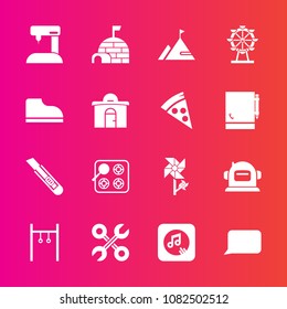 Premium set with fill vector icons. Such as arctic, house, kitchen, fashion, industrial, bubble, carousel, gas, sound, space, service, blossom, nature, astronaut, talk, flower, ice, white, sport, snow