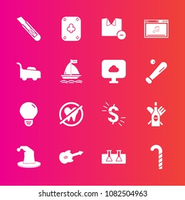Premium set with fill vector icons. Such as healthy, hat, white, dentist, idea, currency, male, board, lawn, food, wine, health, garden, sweet, poker, red, grass, musical, dental, play, mower, cloud