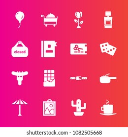 Premium set with fill vector icons. Such as japanese, sweet, birthday, dish, umbrella, picture, cappuccino, sausage, spring, scan, restaurant, sign, wagasa, dinner, drink, pot, meal, meat, dessert