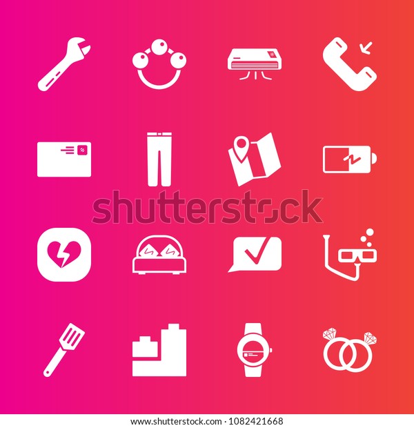 Premium Set Fill Vector Icons Such Stock Vector Royalty Free