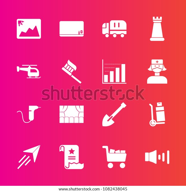 Premium set with fill vector icons. Such as\
dentist, shipping, photo, file, document, office, king, travel,\
commerce, volume, game, blackboard, transport, image, tool,\
transportation, chess,\
theater