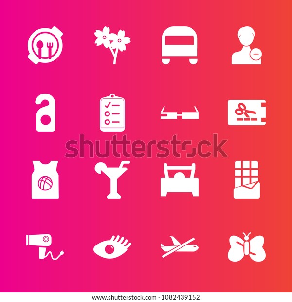 Premium set with fill vector icons. Such as
butterfly, face, martini, hairdryer, food, flower, account,
profile, basketball, beautiful, drink, blow, flight, child, hair,
transport, bar, spring,
sport