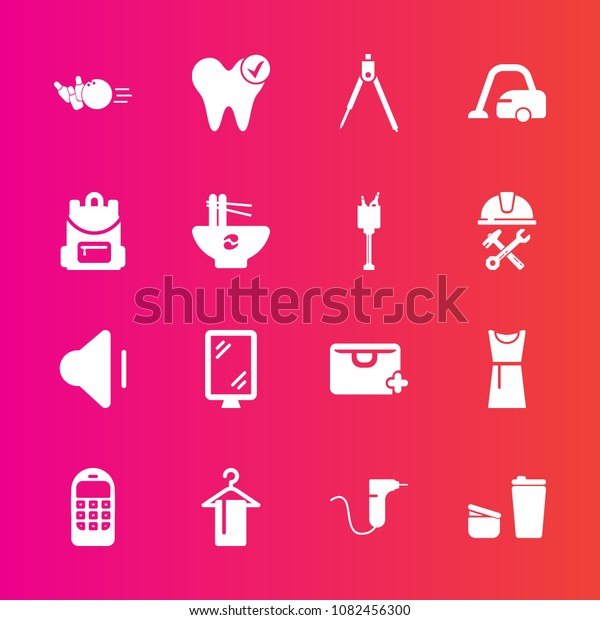 Premium set with fill vector icons. Such as health,\
coffee, fun, up, instrument, sign, clinic, communication, dental,\
clothing, sale, dentistry, dentist, audio, volume, drill, banner,\
healthy, add