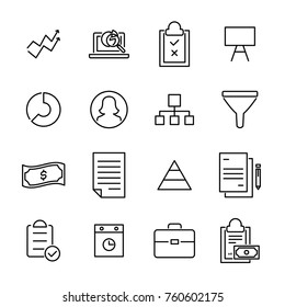 Premium set of freelance line icons. Simple pictograms pack. Stroke vector illustration on a white background. Modern outline style icons collection. 