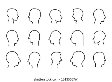 Premium set of head line icons. Web symbols for web sites and mobile app. Modern vector symbols, isolated on a white background. Simple thin line signs.