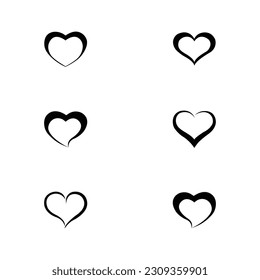 Premium set of heart line icons. Simple pictograms pack. Stroke vector illustration on a white background. Modern outline style icons collection.