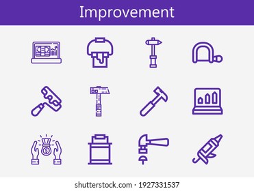 Premium set of improvement line icons. Simple improvement icon pack. Stroke vector illustration on a white background. Modern outline style icons collection of Paint bucket