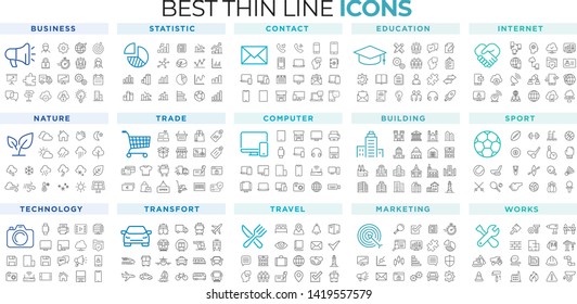 Premium set of line icons