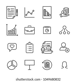 Premium set of management line icons. Simple pictograms pack. Stroke vector illustration on a white background. Modern outline style icons collection. 