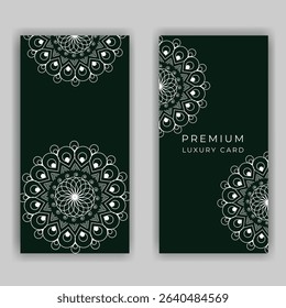 Premium set of mandala card design