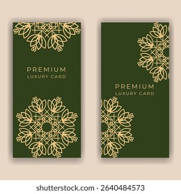 Premium set of mandala card design