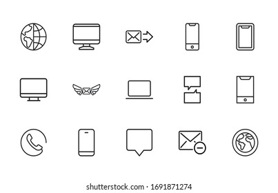 Premium set of medical service line icons. Web symbols for web sites and mobile app. Modern vector symbols, isolated on a white background. Simple thin line signs.
