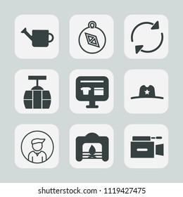 Premium set of outline, fill icons. Such as train, ecommerce, television, boy, cable, home, male, cowboy, water, arrow, sky, tool, north, fireplace, cart, garden, hat, plant, equipment, texas, west