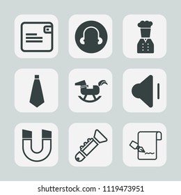 Premium set of outline, fill icons. Such as up, bag, modern, sign, restaurant, play, tie, wallet, field, necktie, duck, purse, science, fashion, suit, magnetic, money, document, volume, jazz, business