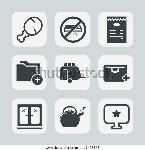 Premium set of outline, fill icons. Such as\
transport, no, vehicle, kettle, document, office, food, sale, air,\
home, add, computer, file, meat, chicken, fried, van, interior,\
fast, car, interface,\
leg
