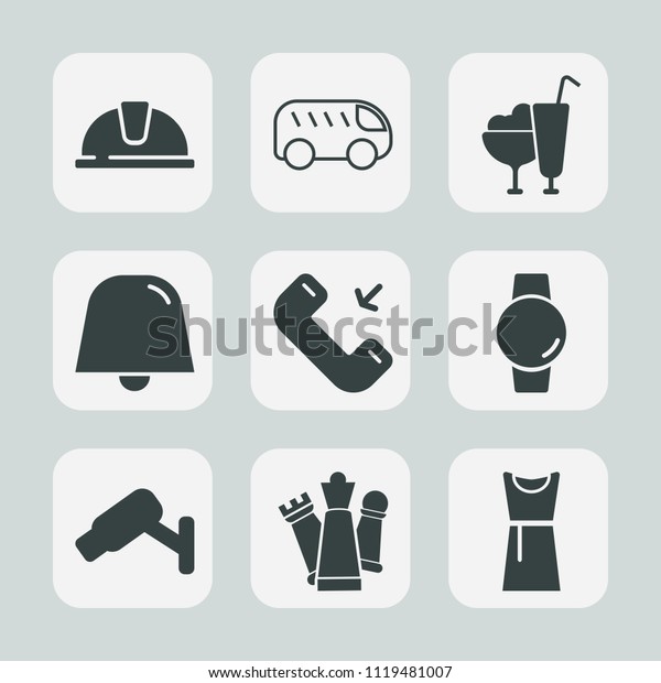 Premium set of outline, fill icons. Such as female,\
game, piece, transportation, strategy, work, phone, call,\
notification, sign, button, industry, camera, food, security, bus,\
time, construction,\
hat