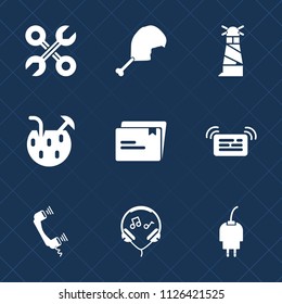 Premium set of outline, fill vector icons. Such as service, energy, renovation, file, handyman, house, notification, technology, sea, bird, drink, poultry, sound, meat, chicken, reparation, summer